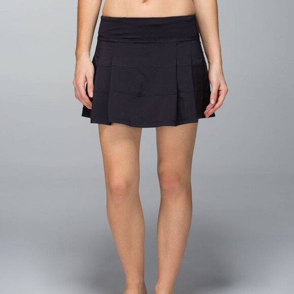 Lululemon Pace Rival Skirt (Regular) *4-way Stretch Black Size 8 - Picture 1 of 8